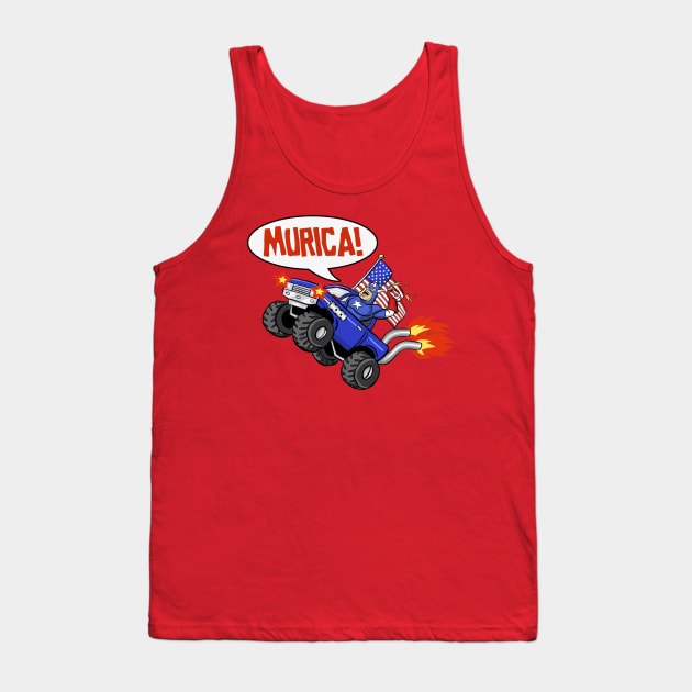 Captain Murica Tank Top by Scruffy_Nerd